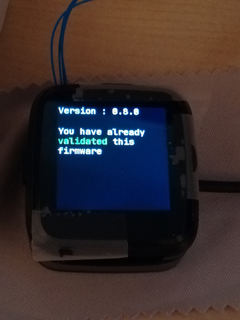 Firmware Validated